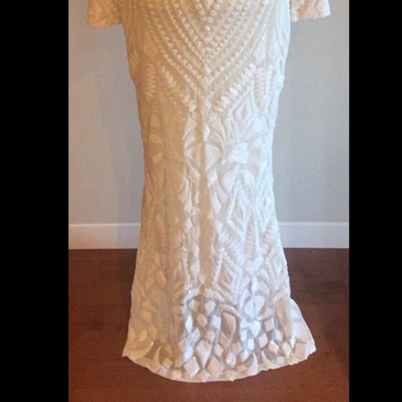 White long glittering dress - Picture 6 of 11